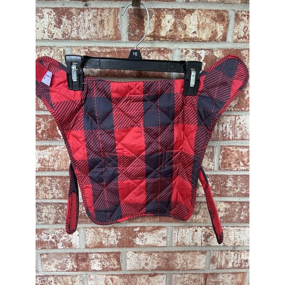 St John’s Bark Quality Pet Apparel Dog Quilted Jacket Coat Red Plaid Small - Picture 2 of 10